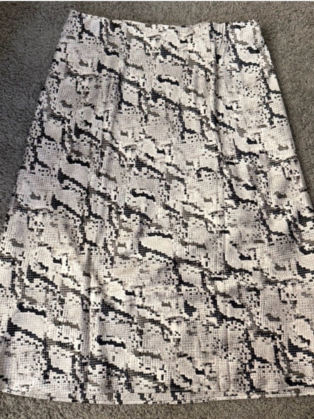 Ann Taylor Petite Snake Print Satin Slip Skirt